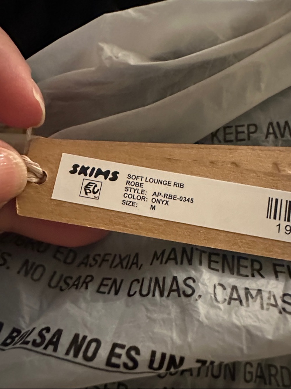 Skims Soft Lounge Rib Robe - Picture 4 of 7